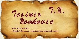 Tešimir Momković vizit kartica